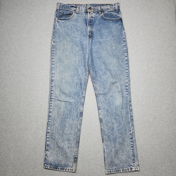 Levi's Other - VINTAGE Levis Jeans 32x32 (Tag 34x32) Blue Acid Wash Relaxed Bronze Tab 90s USA